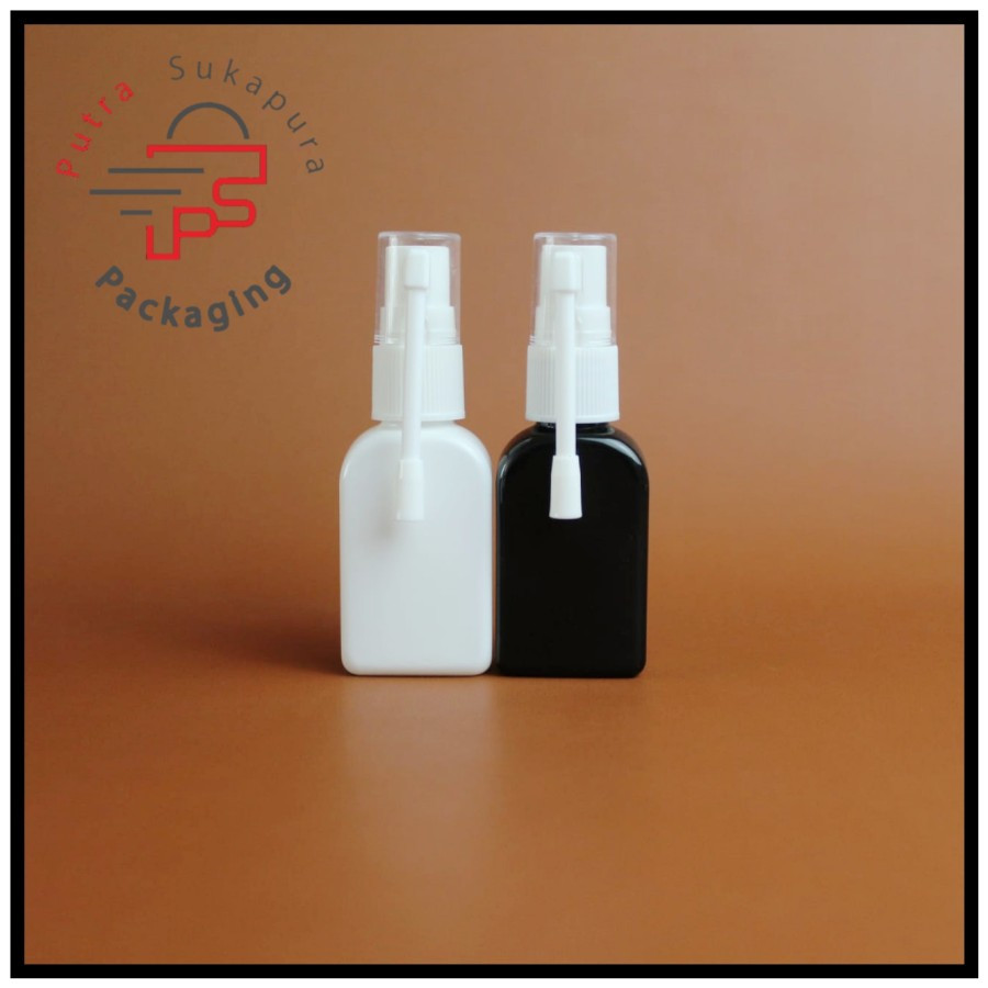 Botol spray nasal 30ml kotak/botol spray nasal putih neck 18