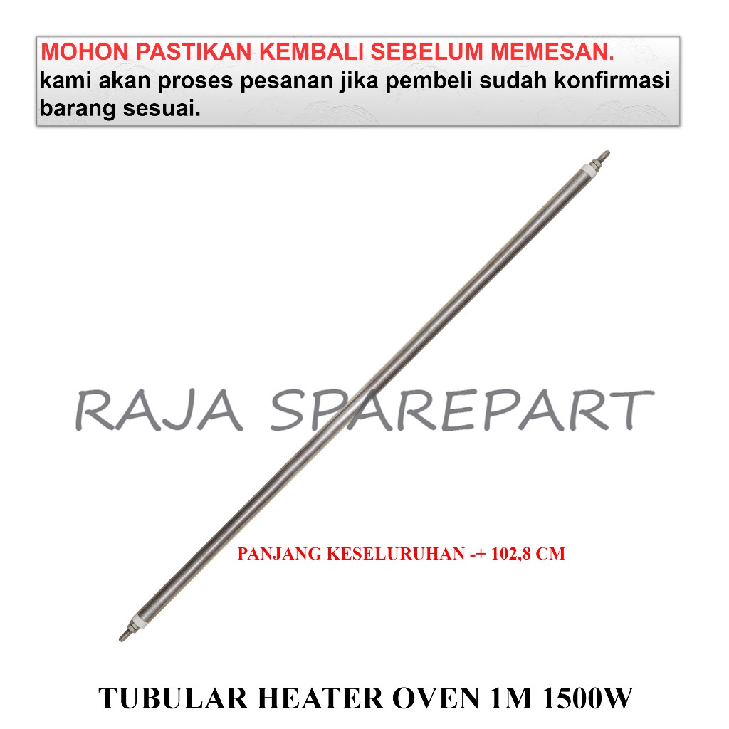 THO1 PEMANAS OVEN LURUS / ELEMENT HEATER PEMANAS MICROWAVE/OVEN / TUBULAR HEATER OVEN 1M 1500W