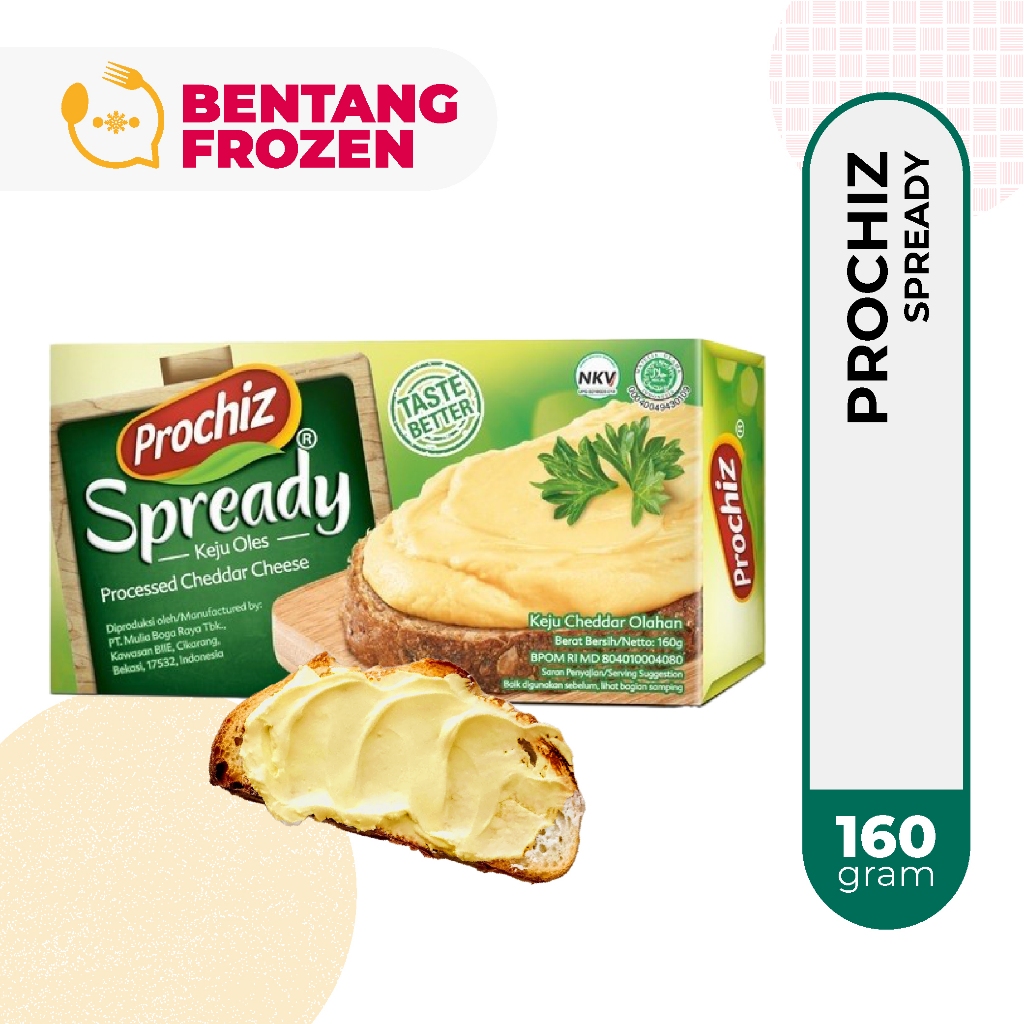 

Prochiz Spready Keju Oles Cheese Cheddar Cream 160gr