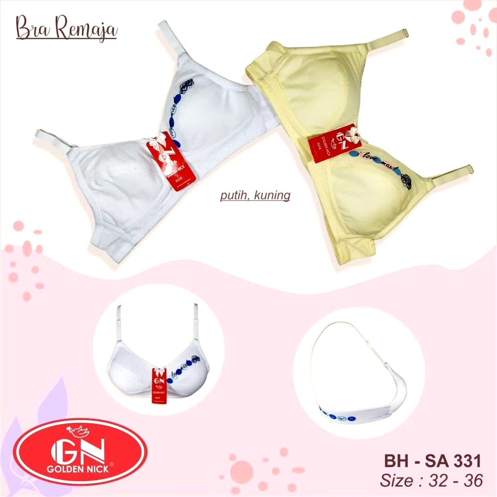GN BH Remaja Golden Nick / Bra Anak Remaja Perempuan Tanpa Kawat Tanpa Busa