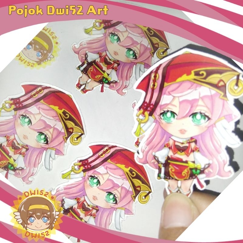 

Stiker Anime Satuan Fanart Fanmerch Yanfei Genshin Impact