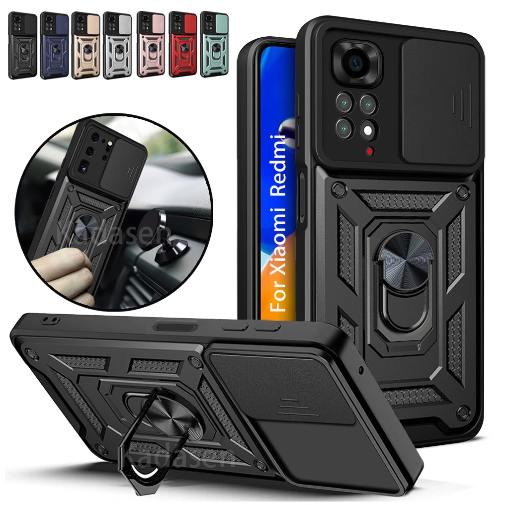 Case Xiaomi Redmi Note 11 4G Case ARMOR SLIDE CAMERA PROTECION Case Casing Hp Xiaomi Redmi Note 11