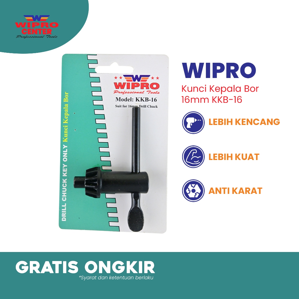 Kunci Kepala Bor 16 mm Wipro KKB-16