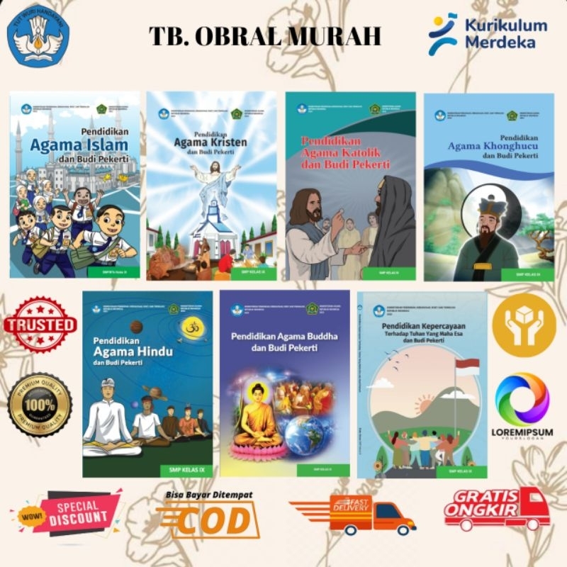 BUKU PAKET SISWA KEAGAMAAN KELAS 9 SMP KURIKULUM MERDEKA LENGKAP