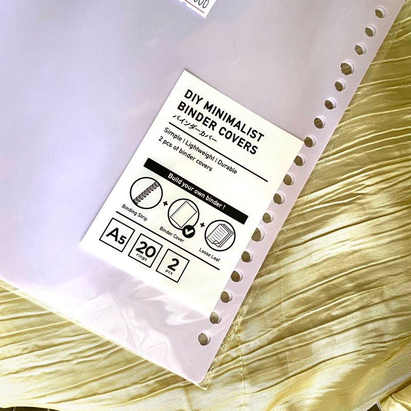 

[NEW] Cover Binder A5 Ungu Purple 20 rings lubang | isi 2