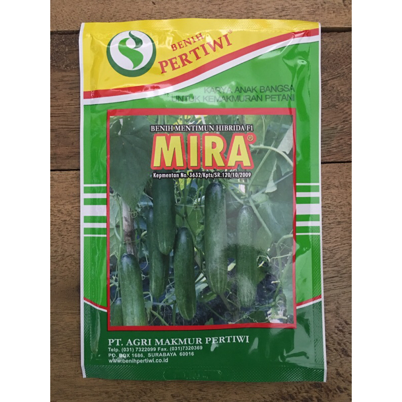 Benih Bibit Timun Pertiwi Mira 20 Gram
