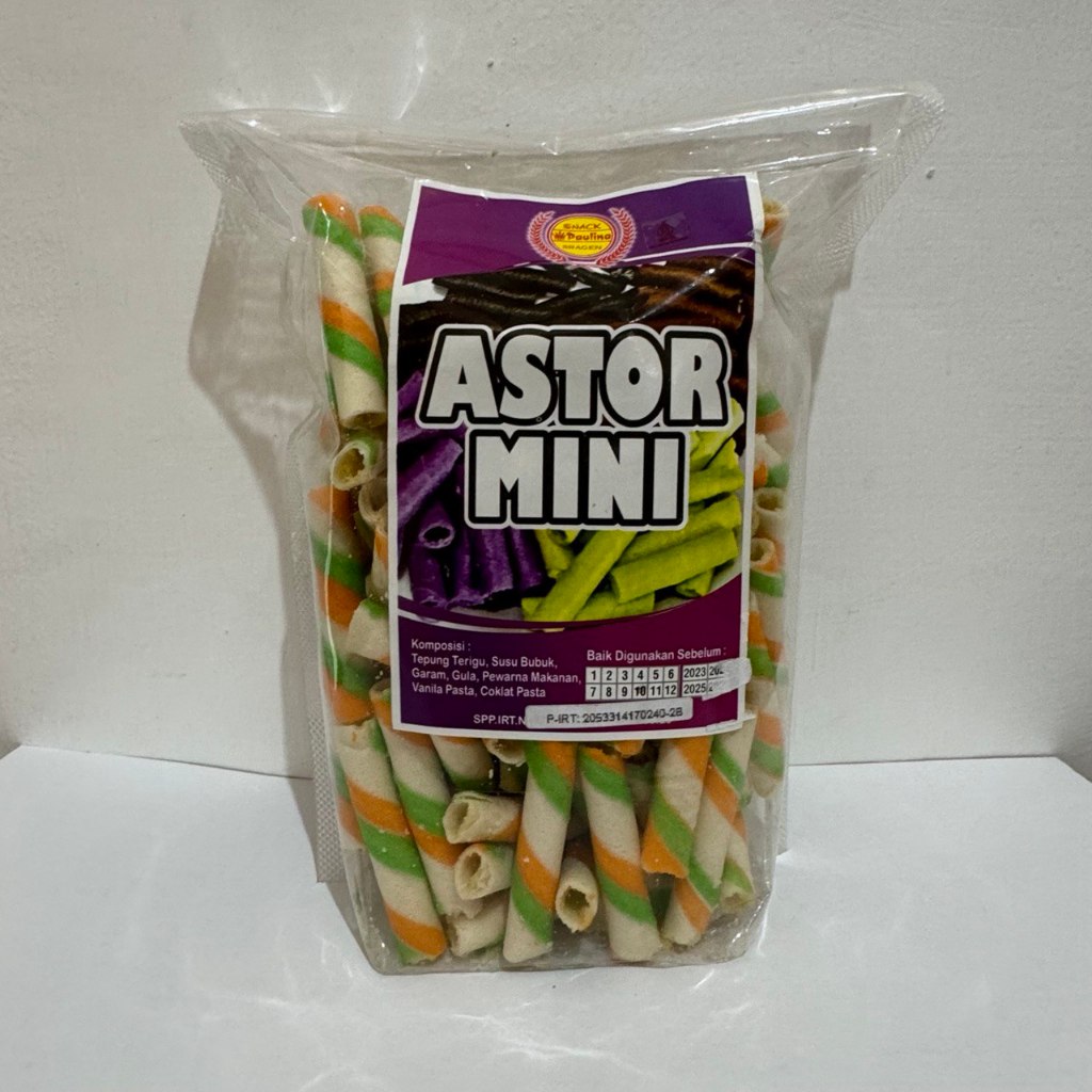 Wafer astor mini warna warni