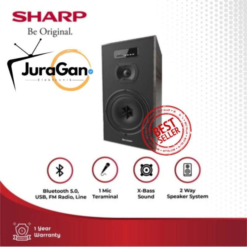 SHARP Speaker Aktif Bluetooth CBOX-B658UBO