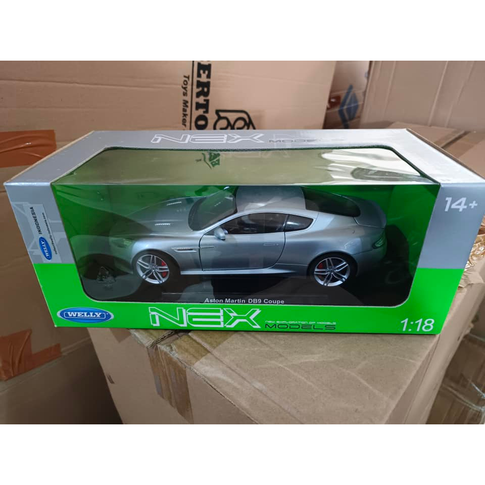 Diecast Miniatur Welly Nex 1:18 Aston Martin DB9 Coupe