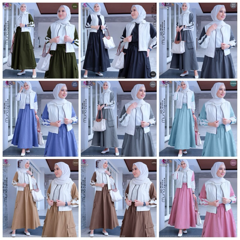 MUNA SET / MELIA SET / RIMA ONE SET BY SHOFIYA / Sekar one set / MITA SET / INDRI SET / NUMA one set
