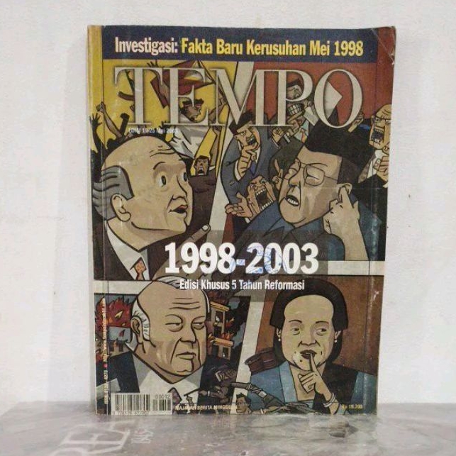 Majalah Tempo Original 1998 - 2003 Edisi Khusus 5 Tahun Reformasi EDISI 19,  25 Mei 2003 Bekas