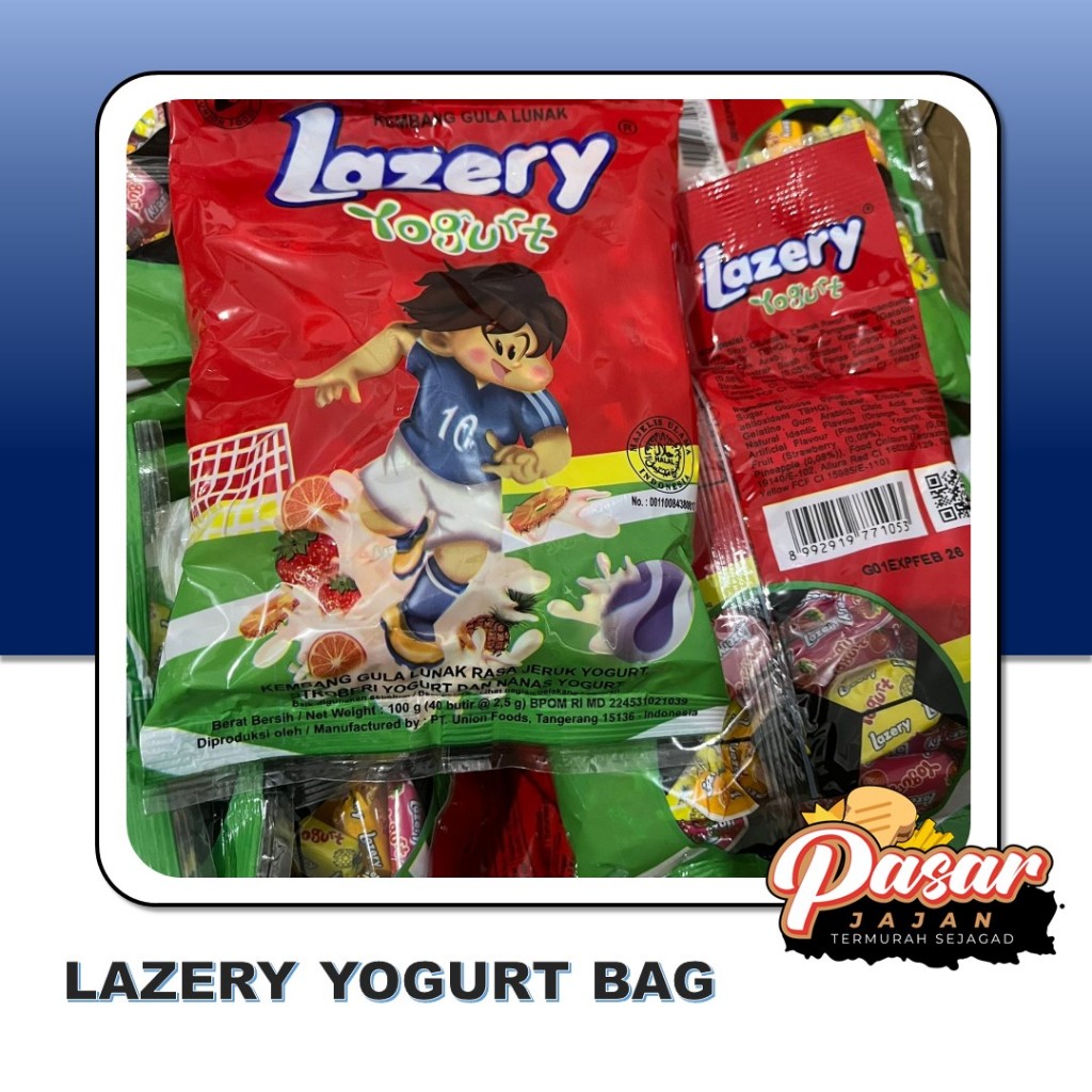 

Lazery Yogurt Bag 100gr Permen Lunak