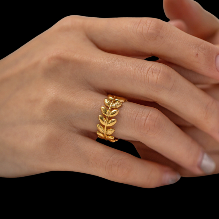 Unheard Of - Aphrodite Ring Cincin Wanita Anti Karat Stainless 18k Gold Plated Aksesoris Fashion Wan