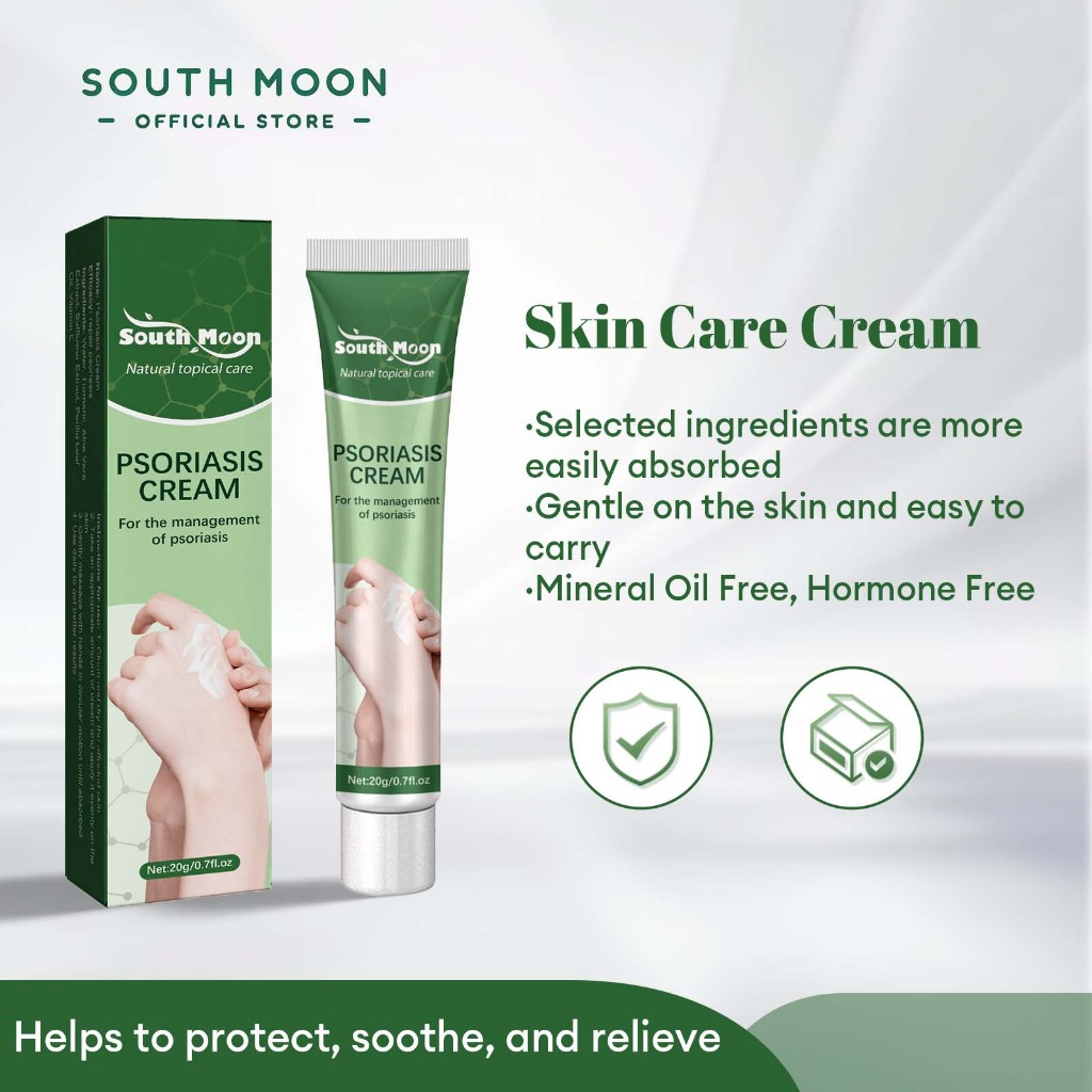 South Moon Psoriasis Cream 20g Anti Dermatitis Itch Relieve Eczema Antibacterial Skin Ointment