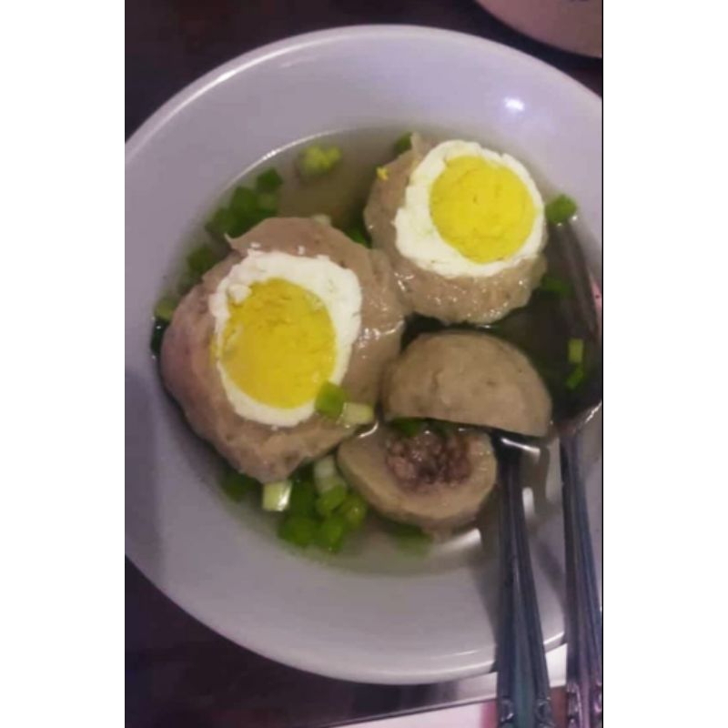 

Bakso isi telor+cincang