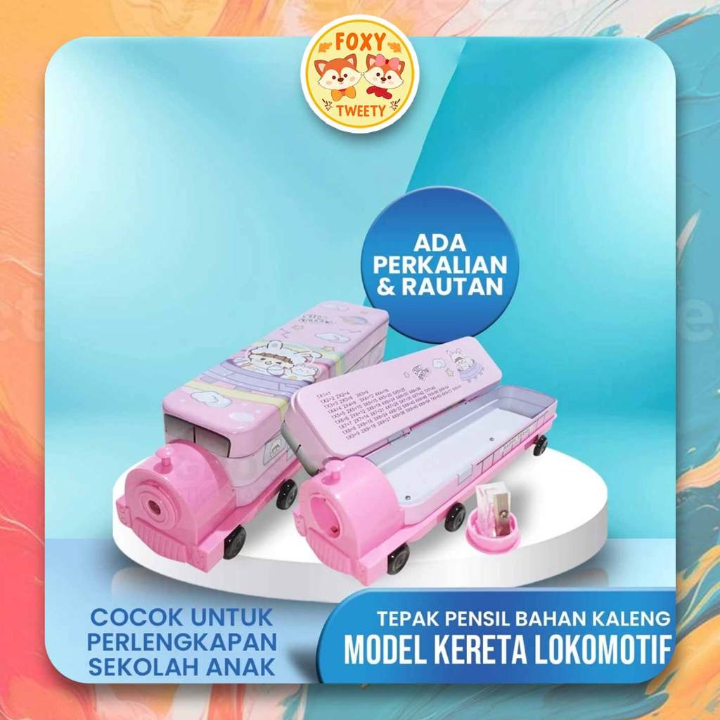 

Tepak Pensil Rautan Bahan Kaleng Bentuk Kereta Roda B578-26