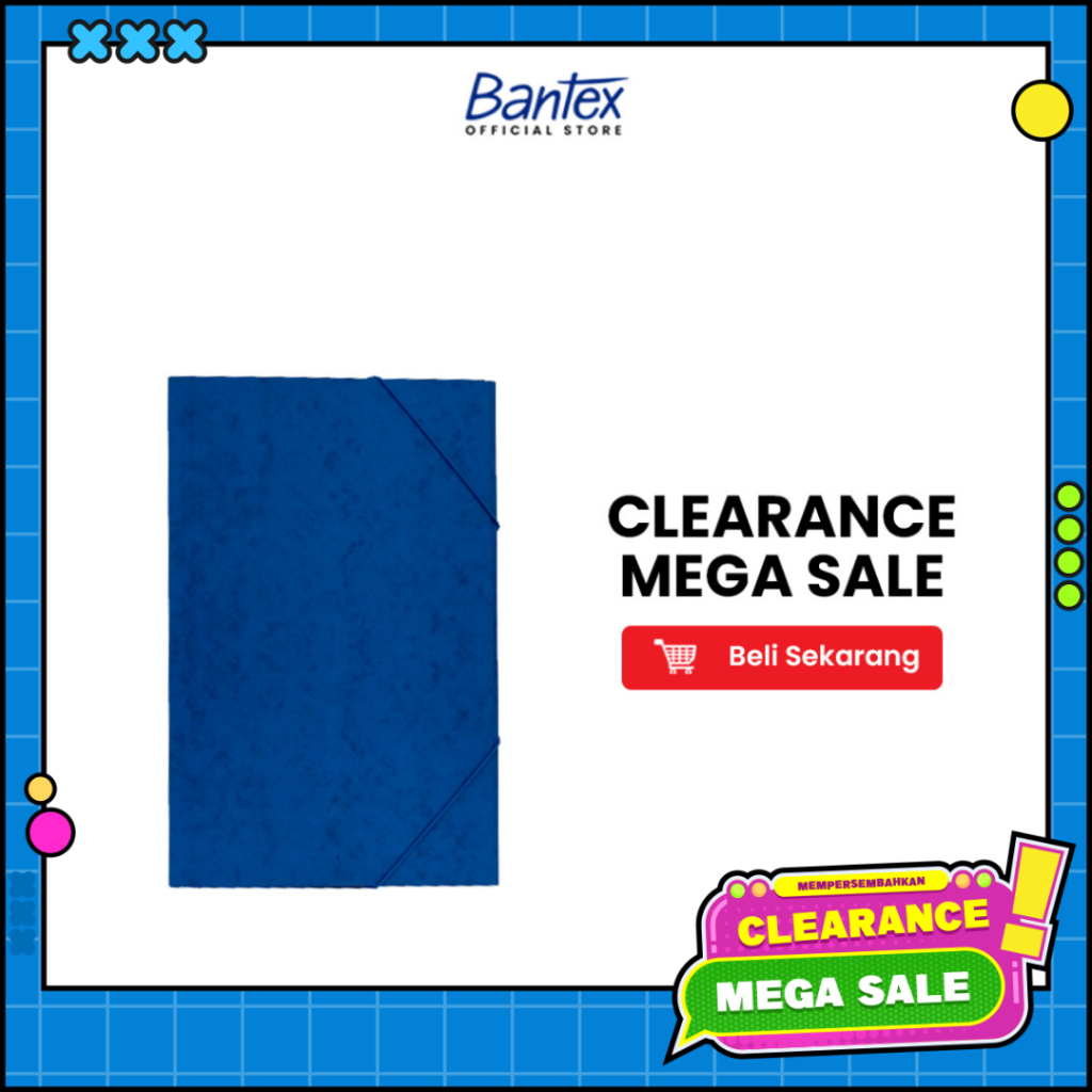 

Bantex Cardboard Document File A4 Blue 3450 01