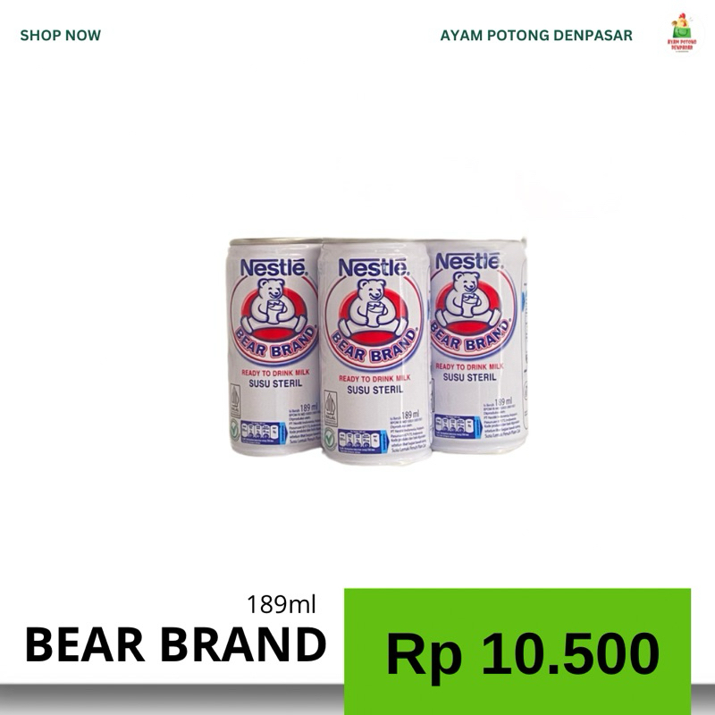 

Susu Bear Brand 189ml