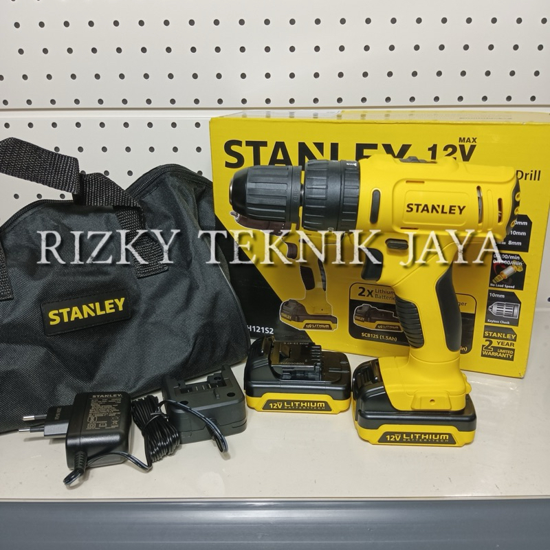Stanley Cordless Impact Drill / Bor Impact Baterai 10.8V SCH121S2