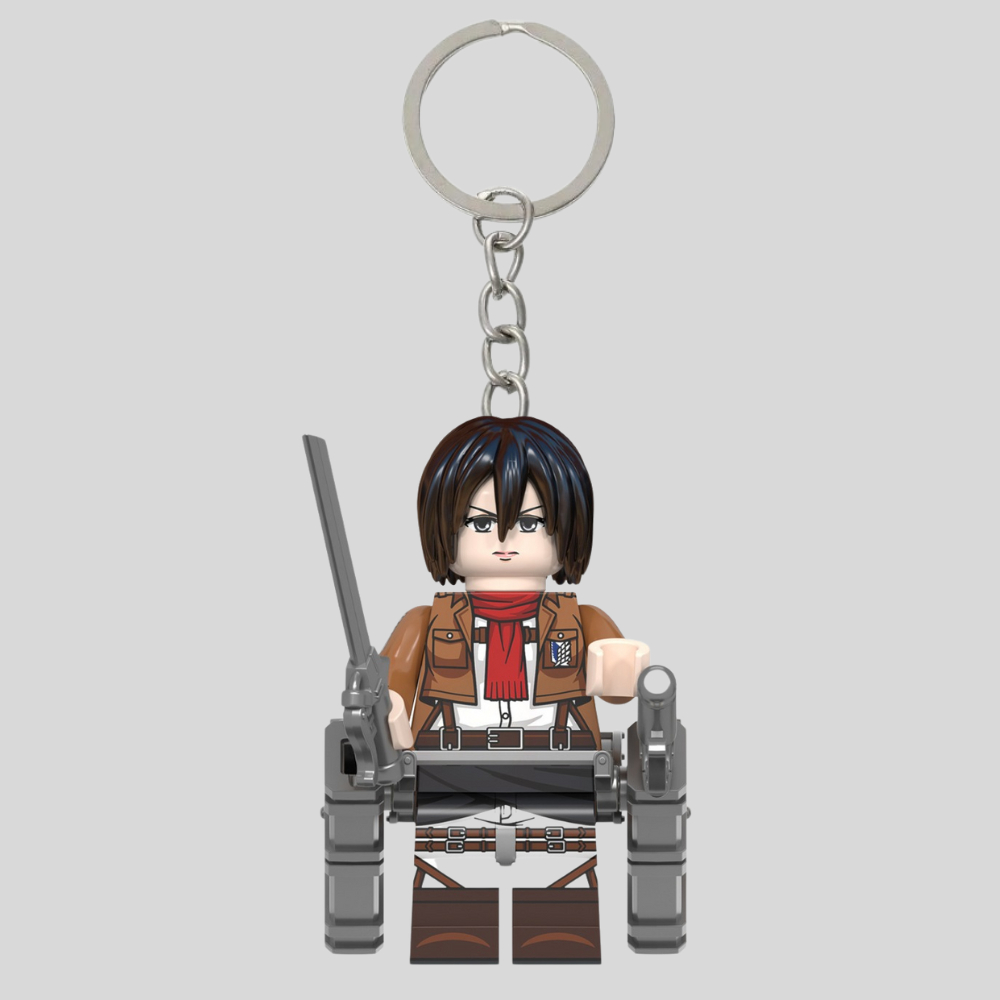 Mikasa Ackerman LEGO Keychain | Gantungan Kunci LEGO Mikasa Ackerman | Attack On Titan Series