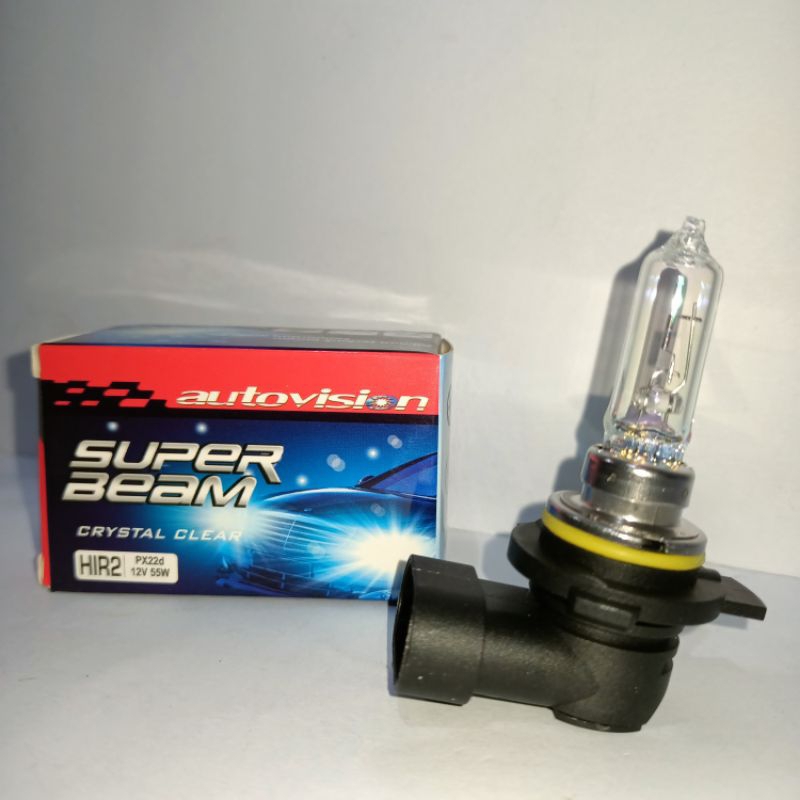 Lampu Mobil AUTOVISION Superbeam HIR2 / 9012 12V 55W Crystal Clear
