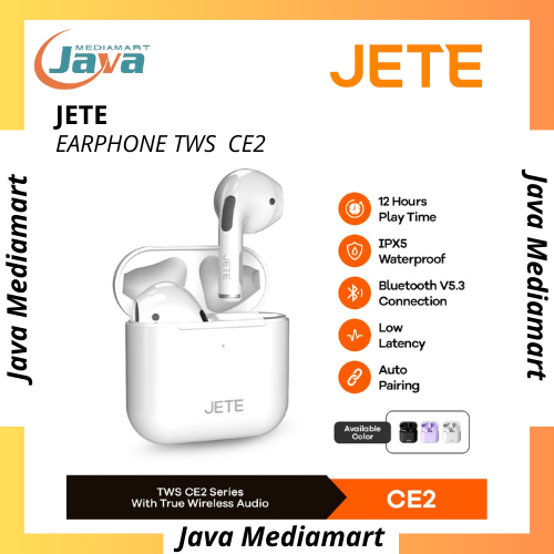 JETE CE2 TWS Earbuds Headset Bluetooth IPX5