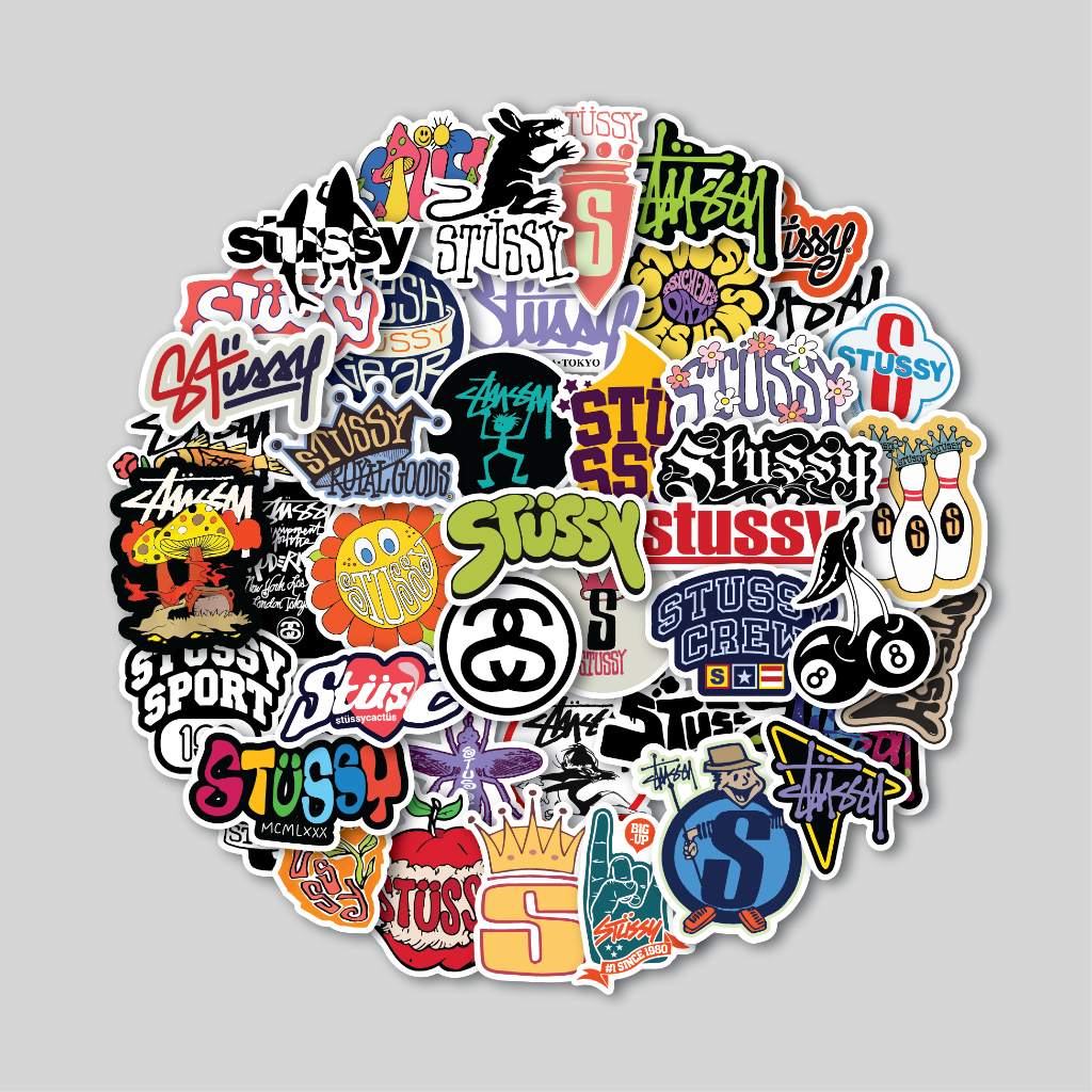 

STICKER PACK STUSSY | STICKER TUMBLR LAPTOP | STIKER KOPER HELM