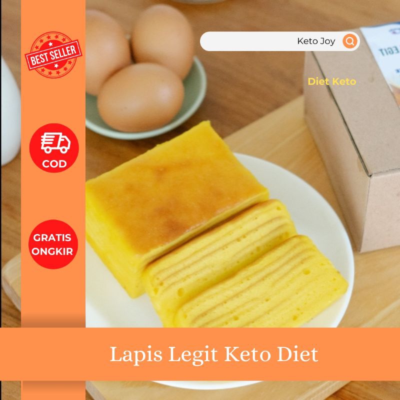 

Lapis legit Keto Diet Rendah Kalori Tanpa Tepung Terigu 10×5