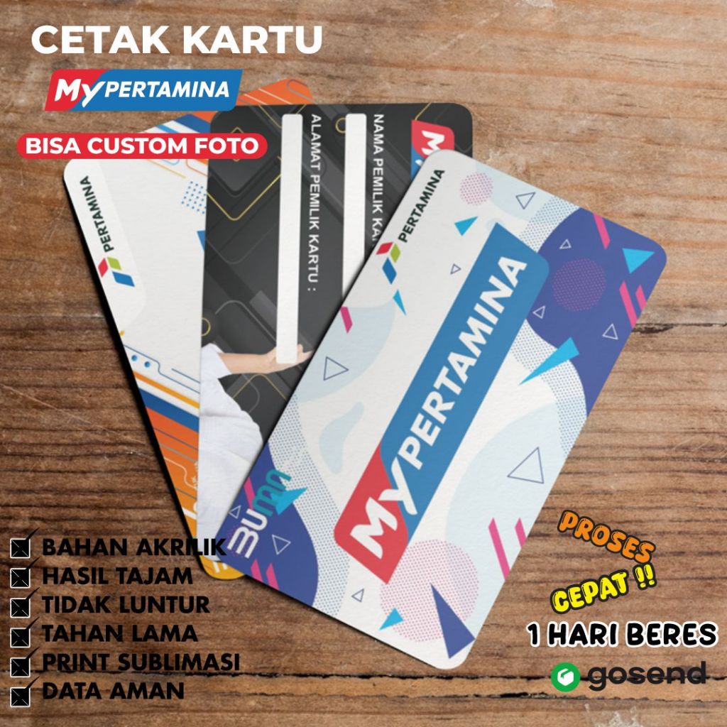 

My PERTAMINA Kartu My PERTAMINA Bahan Tebal Akrilik 2mm bisa Custom Foto dan Nama Sehari Jadi Custom My PERTAMINA Desain Terbaru