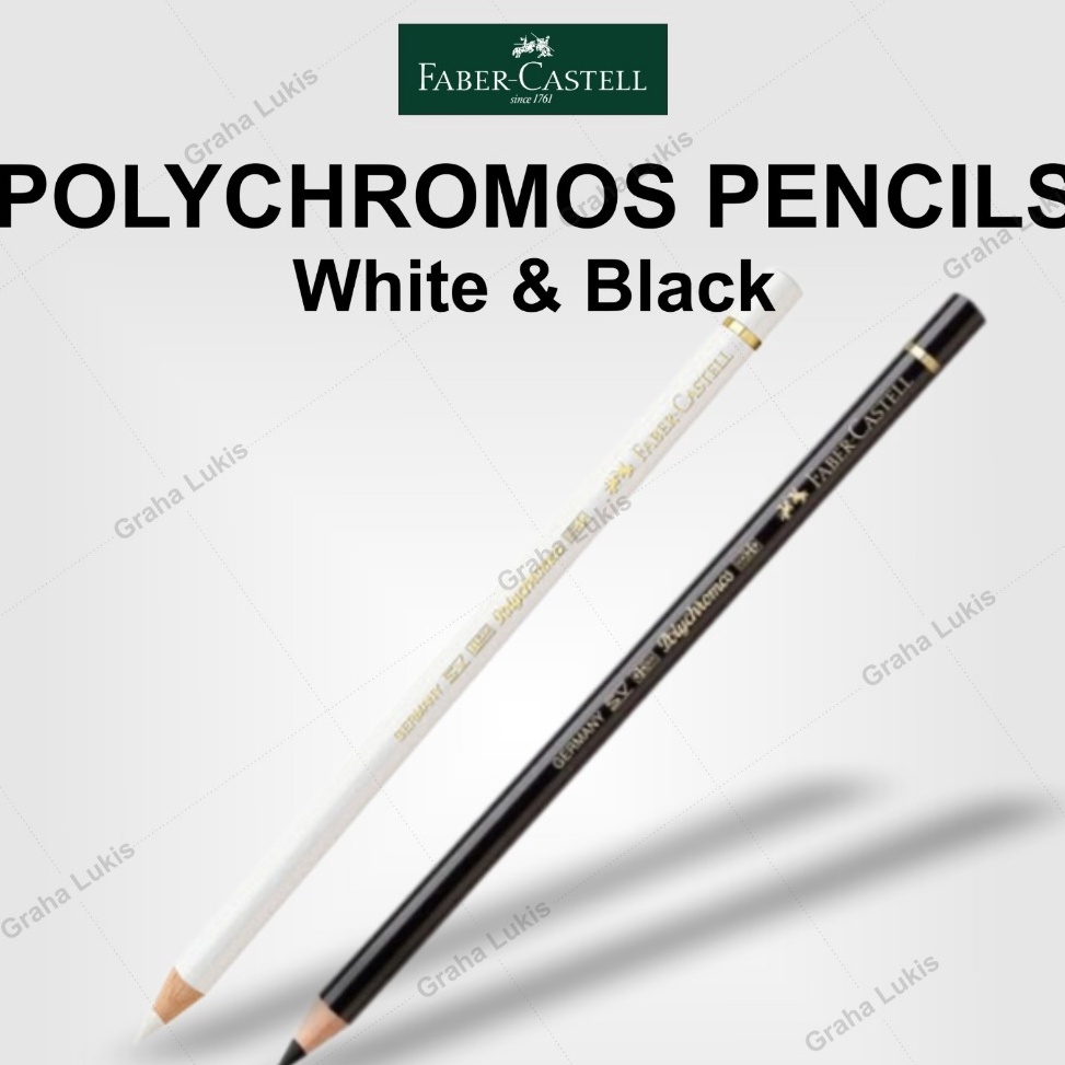 

KODE P26Y FaberCastell Polychromos Pencils White Black SATUAN