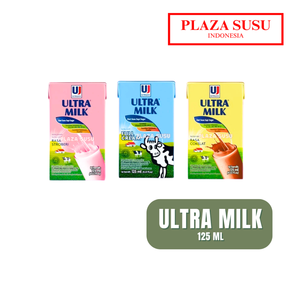 

SUSU UHT ULTRA MILK MINI SUSU CAIR ANAK 125 ML ULTRA SUSU