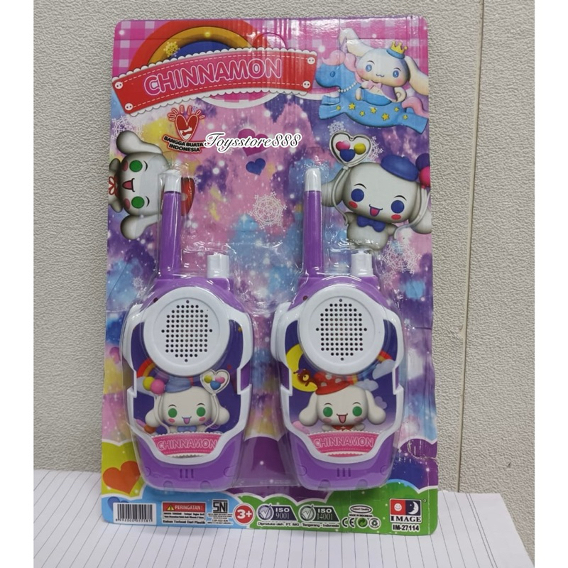 MAINAN ANAK WALKIE TALKIE  CINNAMOROL  HT WALKIE TALKIE CINAMOROL