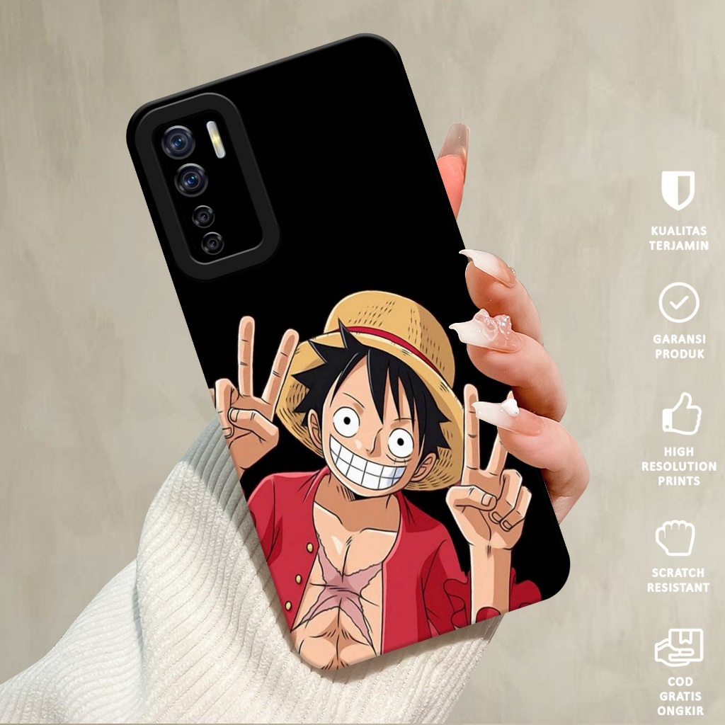 Case Hp Oppo Reno 3/Oppo A91 - Casing Hp Oppo Reno 3 - Softcase Oppo Reno 3 Motif MONKEY D LUFFY - C
