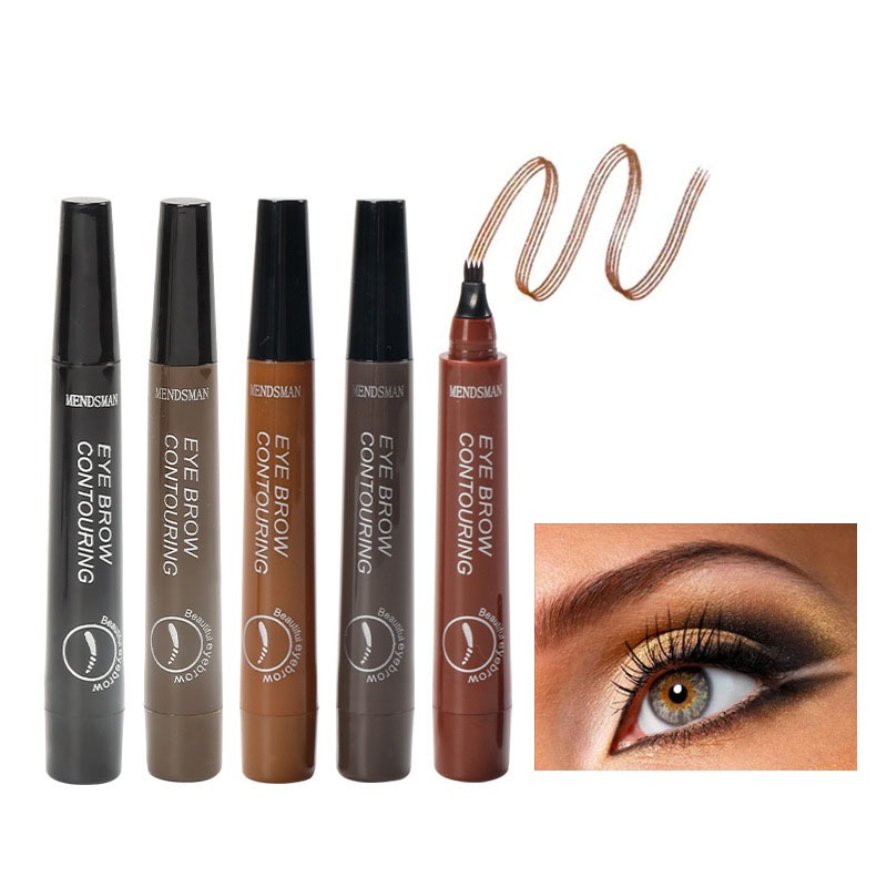 Ready❣ 3D Eyebrow Tint My 4-Tip Eyebrow Pensil Alis 5 Warna Eyebrow Tatoo Eyebrow Magic Pen Waterpro