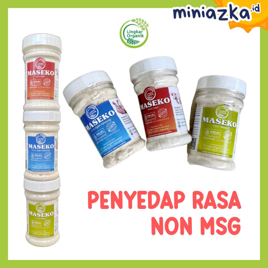 

Lingkar Organik Maseko Kaldu NON MSG / Kaldu Jamur / Kaldu Sapi / Kaldu Ayam Botol / Refill 100gr