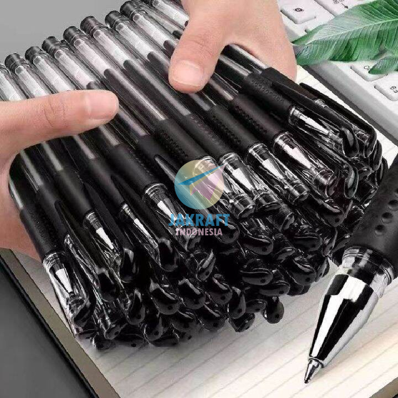 

(1 Pcs) Pulpen Bolpen Gel Pen PELNA GEL-100 Hitam Black Bullet Tip 0.5 mm Murah Bagus Seperti Ballpoint JK-100 dan Easy Gel