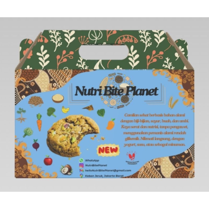 

Nutri Bite Planet Healthy Cookies with Natural Ingredients and Selected Quality Spices 1 pcs