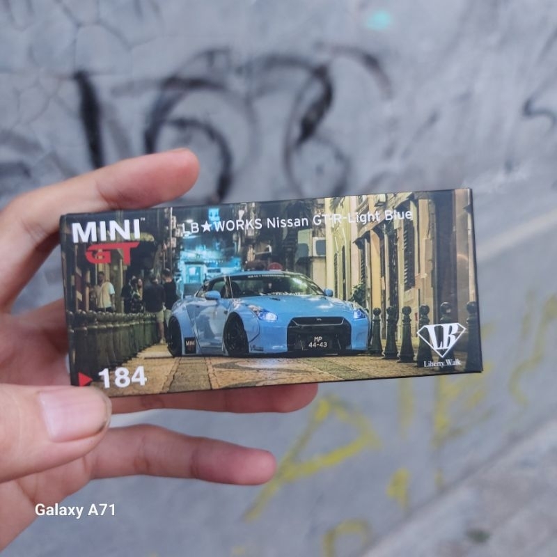 MINI GT LB☆WORKS Nissan GTR-Light Blue (BOX AJA)