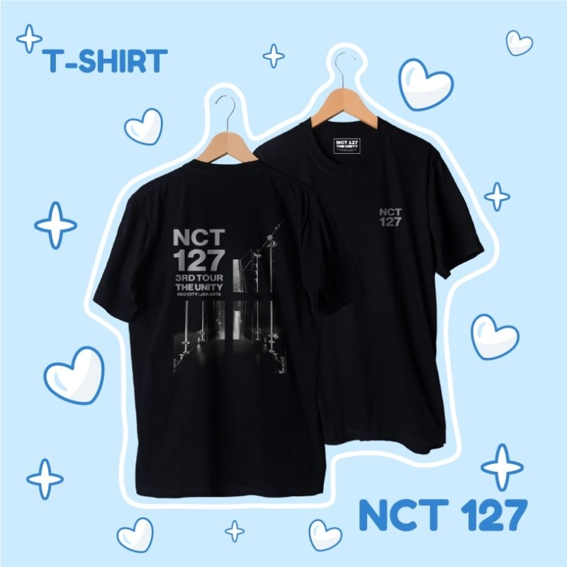 ‼️STOCK MENIPIISSS‼️ Kaos Hitam T-Shirt NCT 127 OFFICIAL MERCHANDISE THE UNITY Black T-Shirt