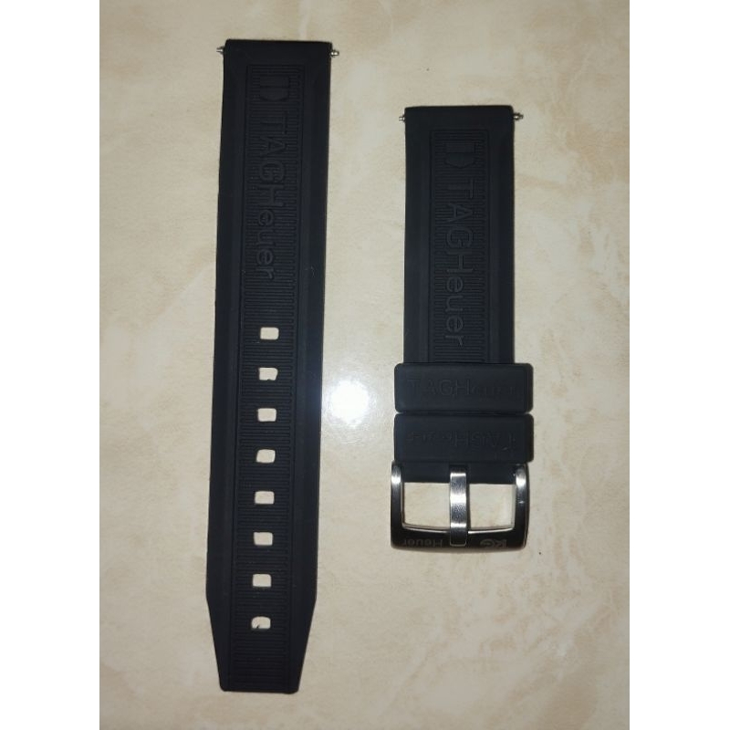 Tali Jam Tangan Karet Rubber Tag Heuer F1 Formula 1 Premium 20mm