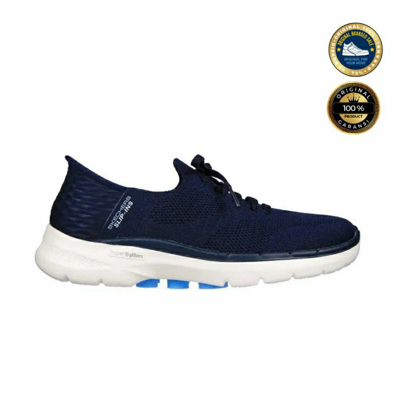 ORIGINAL GARANSI SEPATU GO WALK 6 LOVELY DAY NAVY SIZE 40