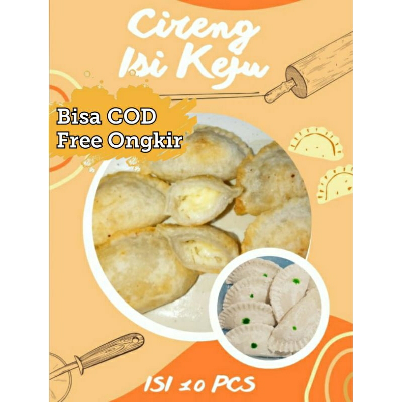 

(Khusus Batam - REGULER) Cireng isi Keju Lumer Frozen Food Isi 10 Pcs. Jajanan / Cemilan Khas Bandung Halal