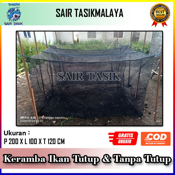 Keramba Ikan Waring Rk 3 Bar Anti Geser / Jaring Ikan