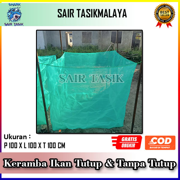 Keranjang Ikan Kain Kasa model Buka & Tutup /Jaring Ikan / Wadah Ikan