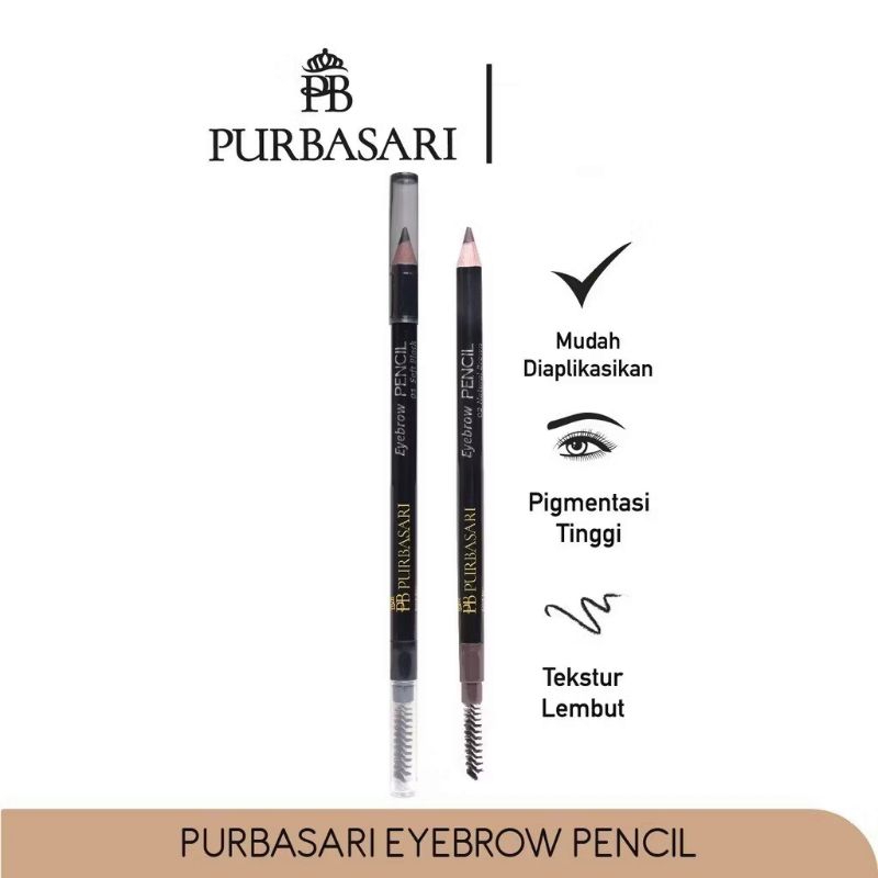 Purbasari Pensil Alis - Eyebrow Pencil (Hydra Series) - Purbasari Pensil Alis Natural Brown - Soft B
