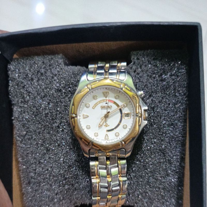 Jam tangan kinetik Cewek Original Seiko kinetic preloved second bekas