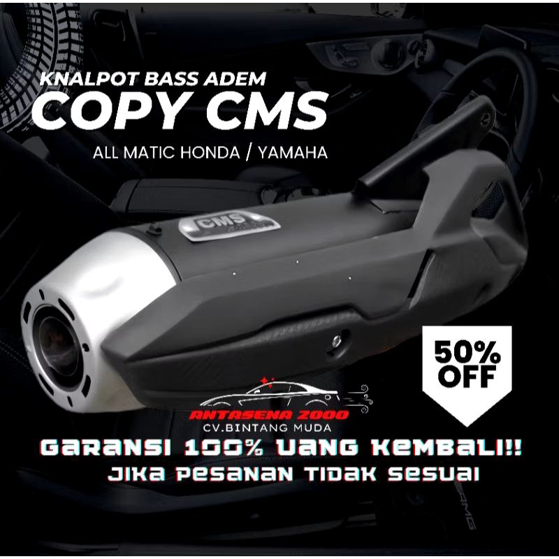 Knalpot Tsugigi Racing standar Copy CMS bas Adem  FULLSET Beat fi Beat Karbu Beat deluxe Beat Street