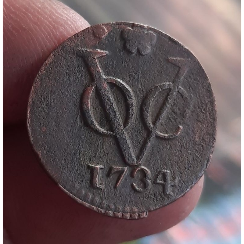 KS135 Koin Voc 1Duit Holland 1734
