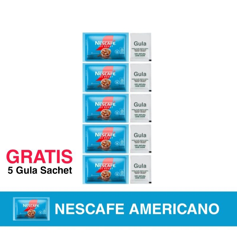 

Nescafe Ice Roast Kopi Instan Americano 5 × 2 g