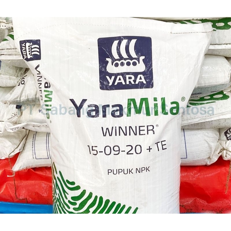 NPK Pembuahan YaraMila WINNER 15 9 20 +TE "KEMASAN 50Kg"